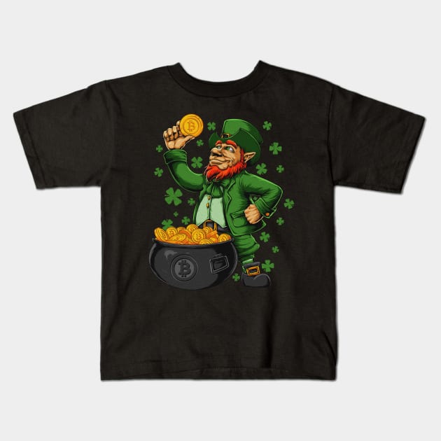 Leprecoin Kids T-Shirt by d.legoshin.art